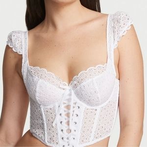 V.S. Eyelet Lace unlined Corset Top